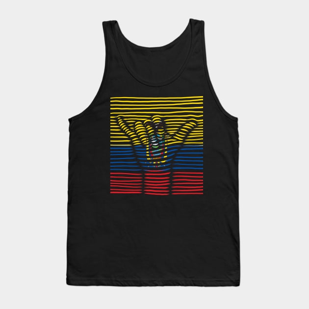 Ecuador Proud Flag, Ecuador gift heritage, Ecuadorian girl Boy Friend Ecuatoriano Tank Top by JayD World